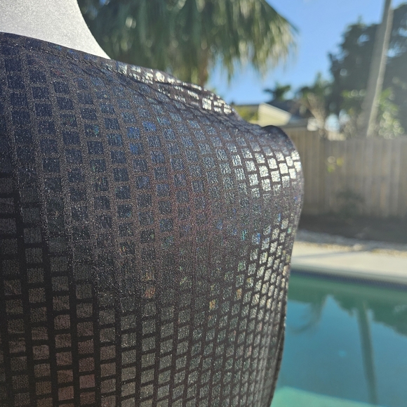 NEW Black Sleeveless Top Size S Avant Garde Minimalist Monochrome Lightweight - Picture 4 of 11